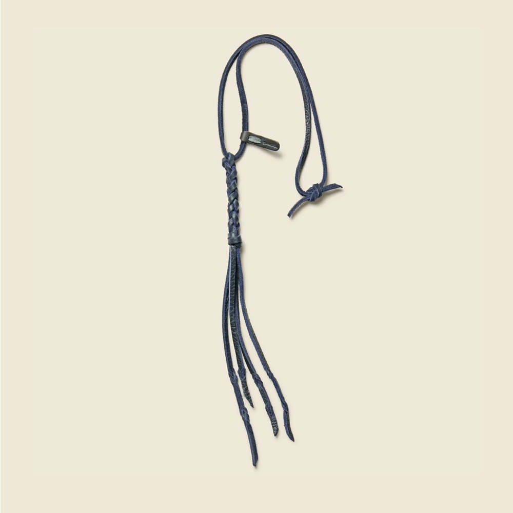 Stag Daughters Yuketen Navy Braided Leather Necklace